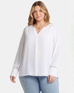 Liliana Lace Peasant Blouse