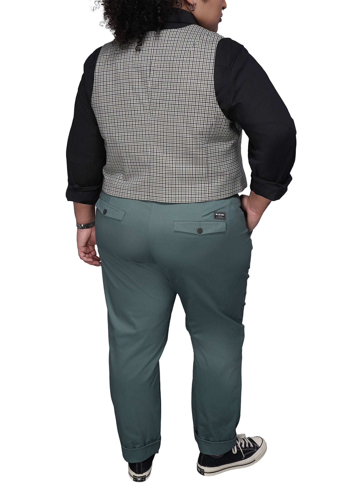 The Empower Zipper Vest, DARK TEAL / Teal, alternate image number 2