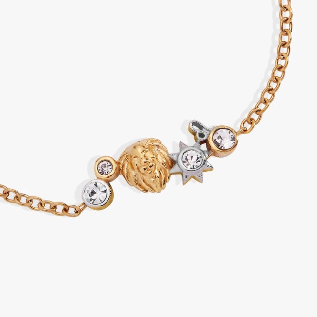 Leo Symbol Inline Bracelet, Two tone / Gold, alternate image number 2