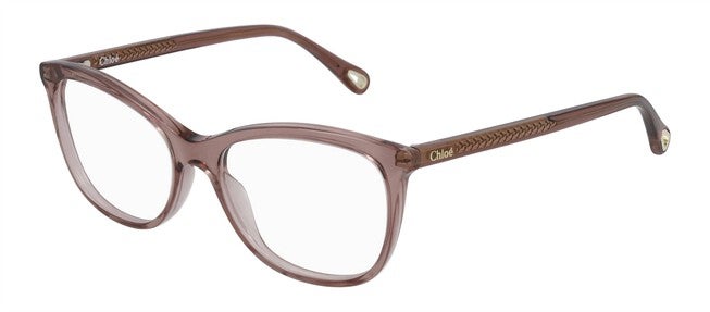 RECTANGLE EYEGLASSES WITH LOGO STAMPED DEMO LENSES IN PINK, Pink / Pink, hi-res image number null