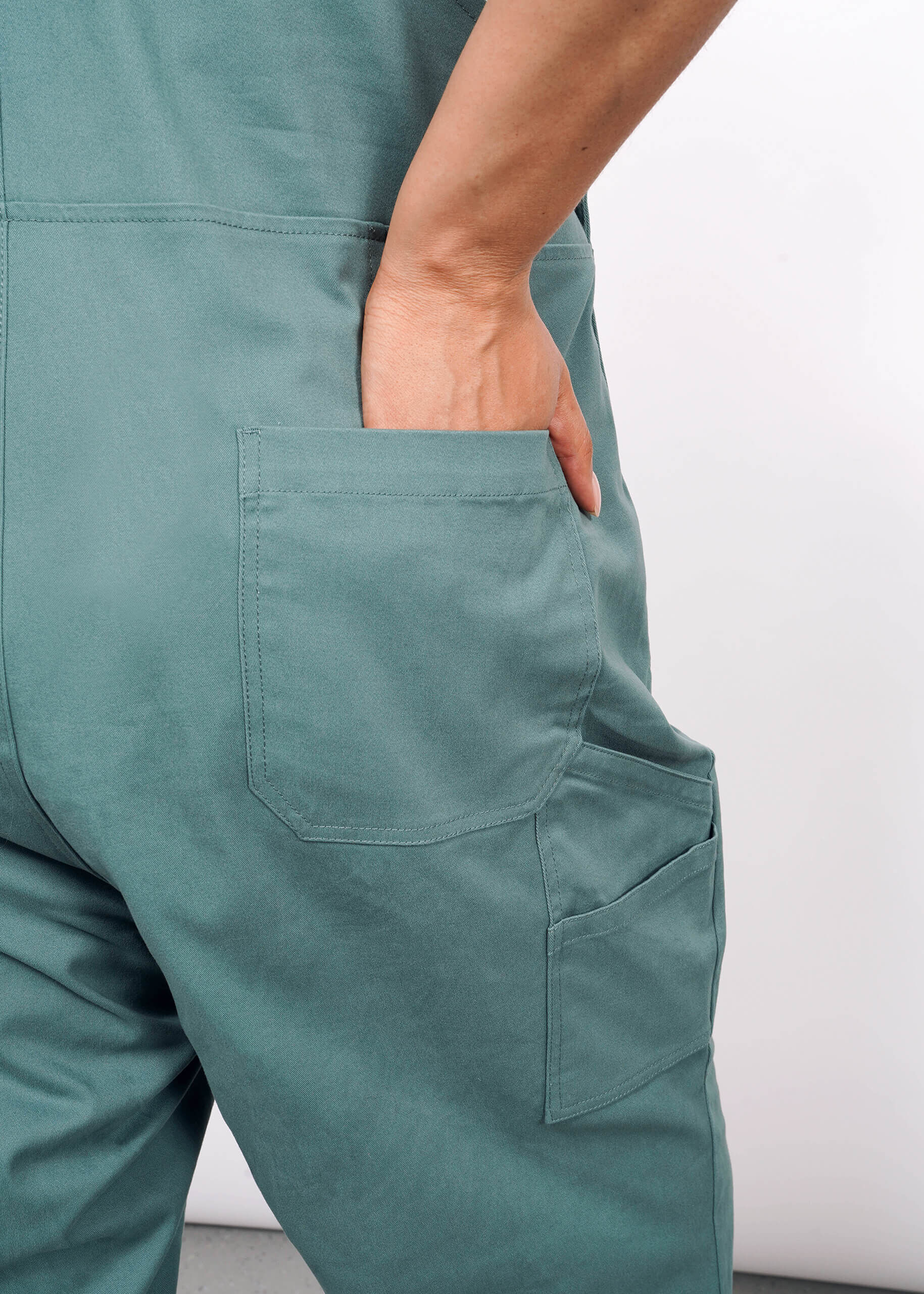 The Essential Overall, DARK TEAL / Black, alternate image number 4