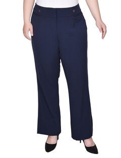 Wide Waist Stretch Pants