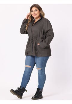 LIGHTWEIGHT ANORAK DRAWSTRING UTILITY JACKET