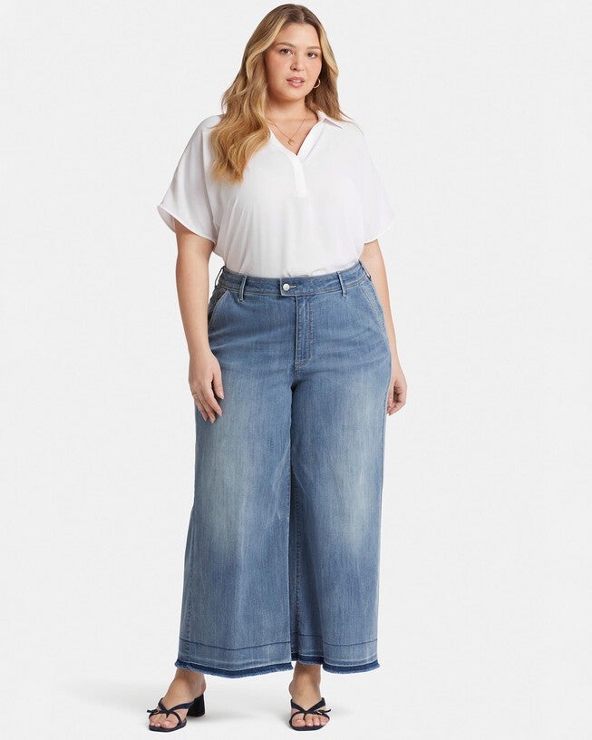 Mona Wide Leg Trouser, State / Medium Wash, hi-res image number 0