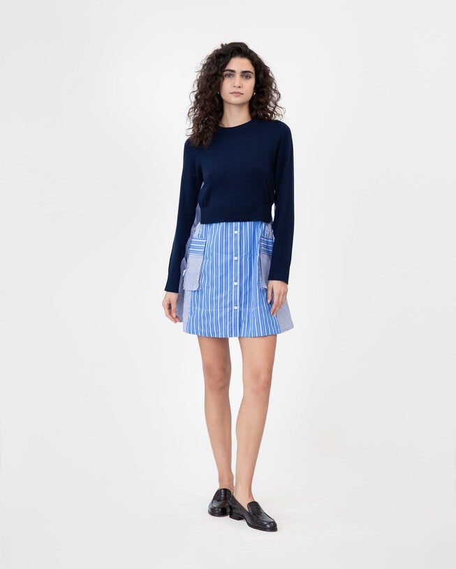 Lorraine Dress, Maritime BlueCerulean Blue Multi / Royal Blue, alternate image number 1