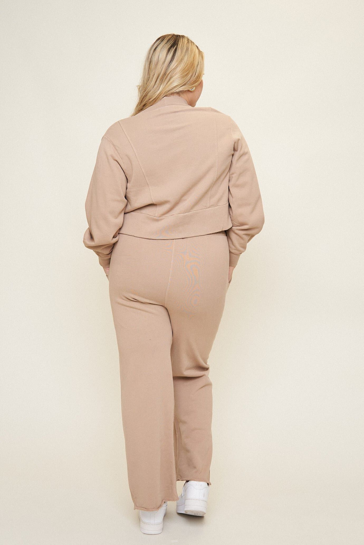 Camilla French Terry Pant, Latte / Tan, alternate image number 3