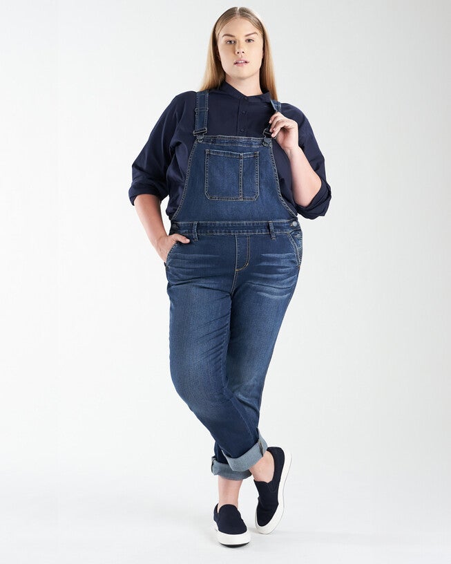 Denim Overall - Martha, MARTHA / Dark Wash, hi-res image number 0