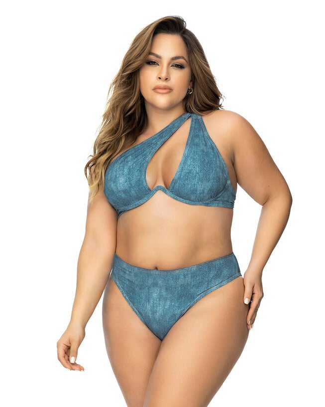 Mapale 67079X Underwired Two Piece Swimsuit, Blue Chambray / Chambray Denim Medium, hi-res image number 0