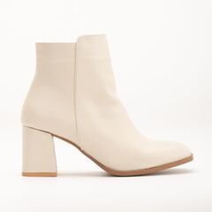 NADINE - BEIGE ANKLE BOOTS