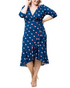 Flirty Flounce Wrap Dress