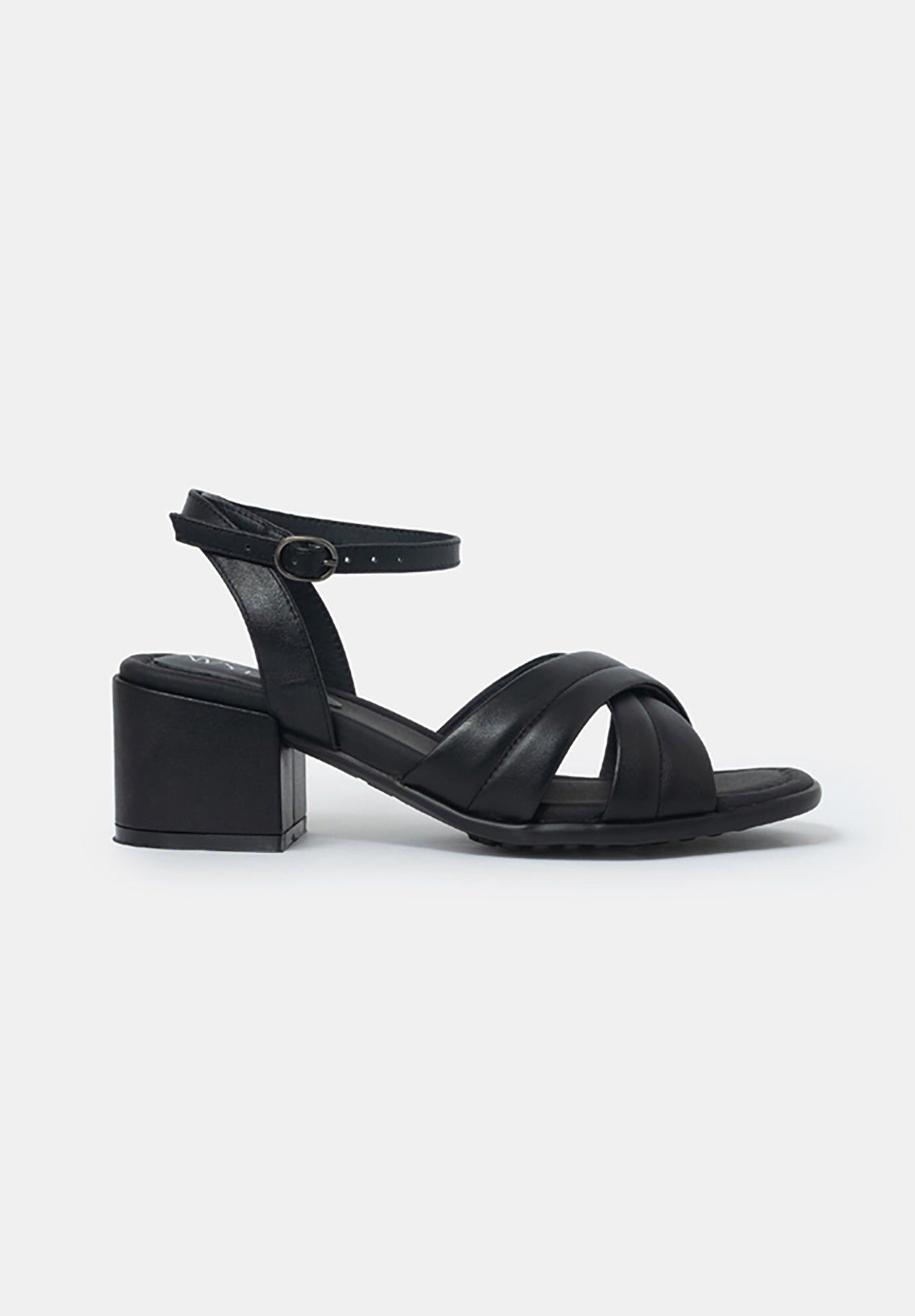 Daphne Block Heel Sandals, Black / Black, hi-res image number 0