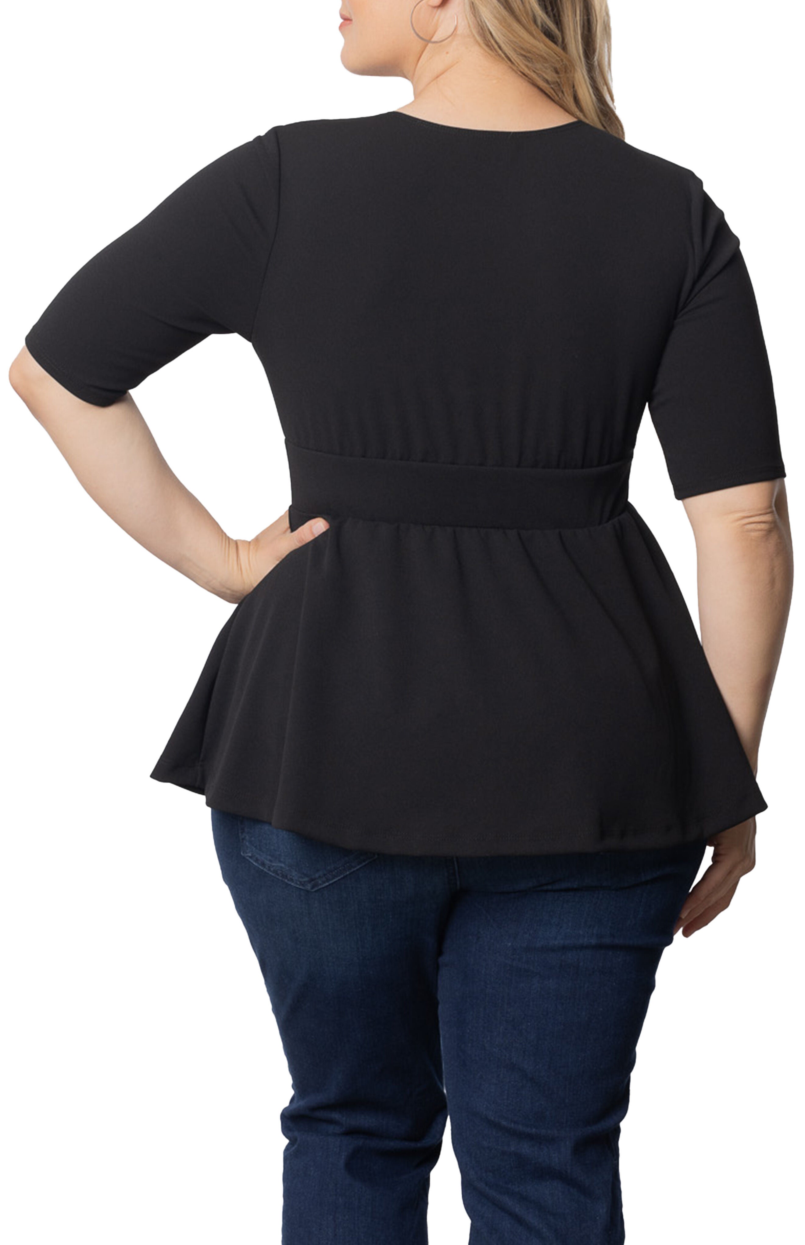 Posh Peplum Top, , alternate image number 5