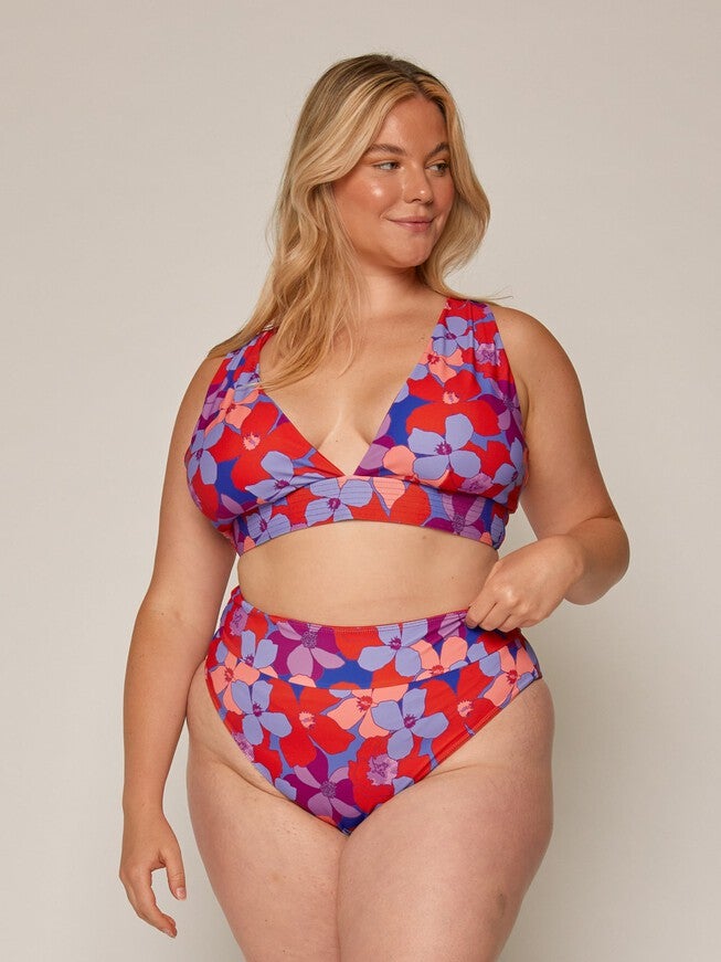 Capri High Tide Cheeky Bottoms, LavaBloom / Red, hi-res image number null