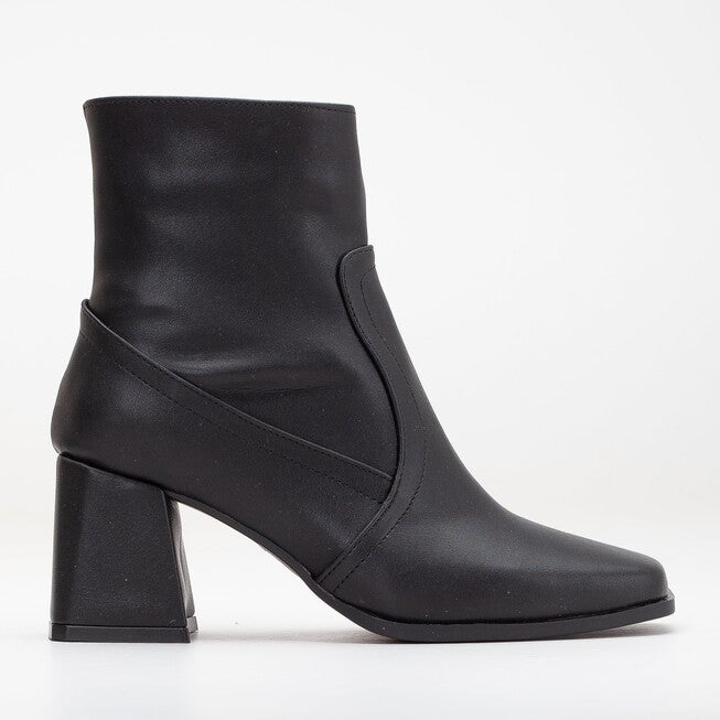 MAYA - BLACK MATT ANKLE BOOTS, BLACK / Black, hi-res image number null