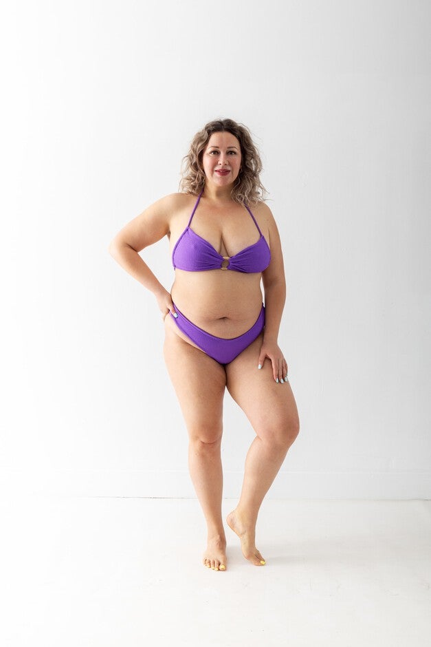 Amethyst Allium Bandeau Top, Amethyst / Purple, alternate image number null