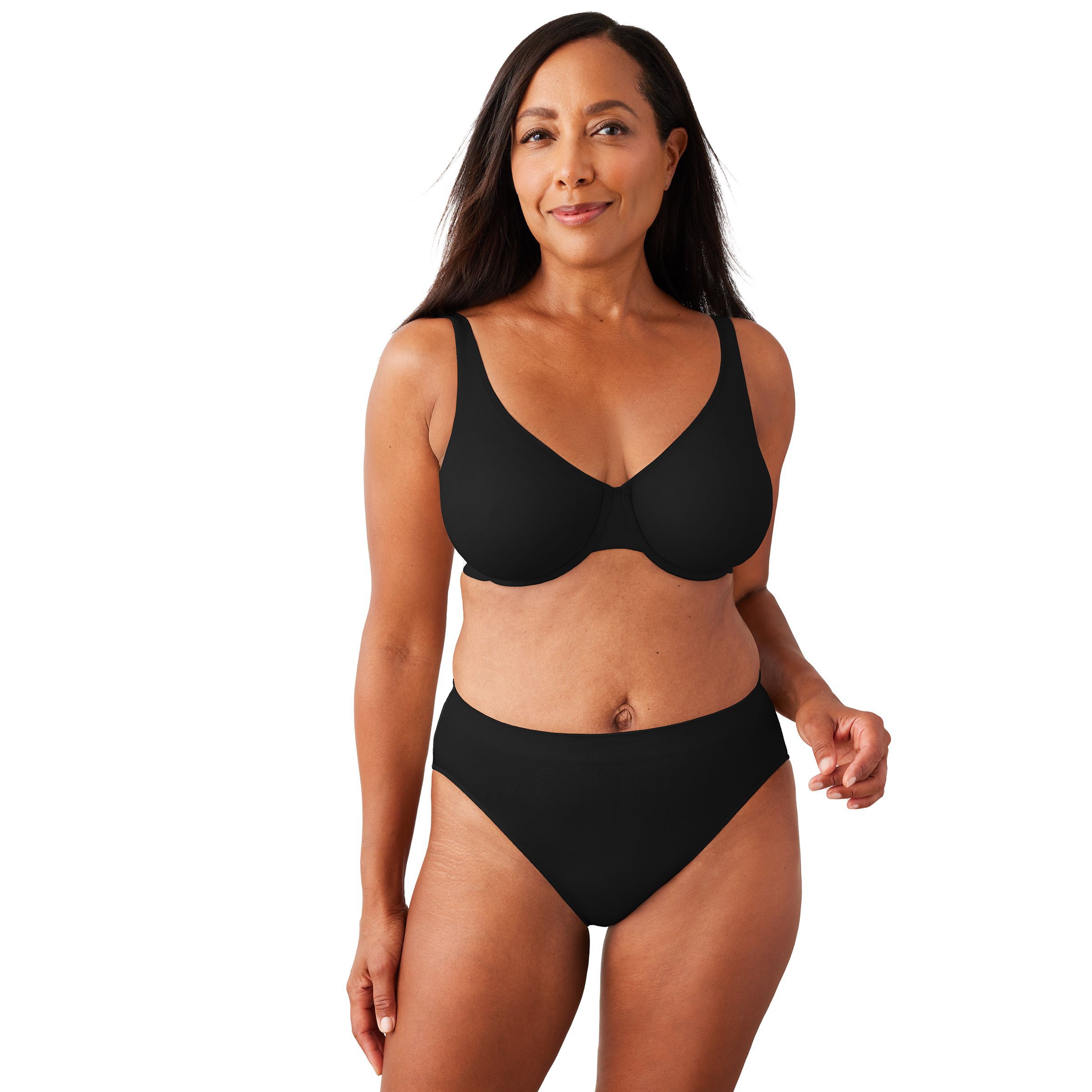 Comfortable Cool Underwire, Black / Black, hi-res image number 0