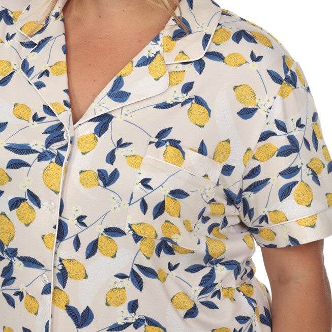 Tropical Print Pajama Set, , alternate image number 9