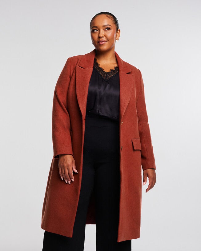 Mia Rust Full-Length Coat, , alternate image number null