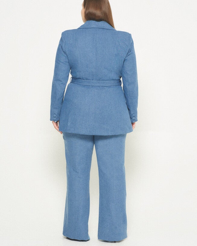 Dominga Denim Blazer, Denim / Light Blue, alternate image number 2