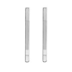 Large Stick Earrings Silver