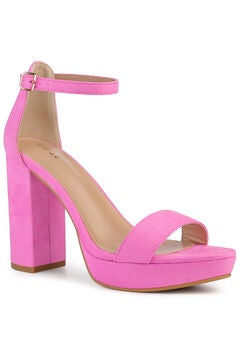 Platform Ankle Strap Chunky High Heel Sandals