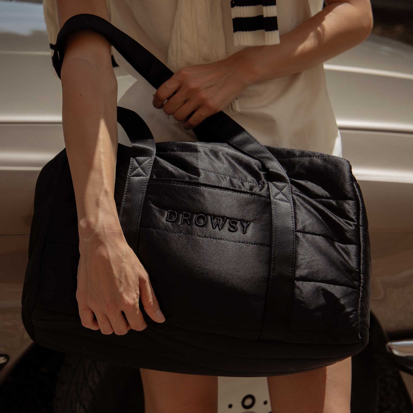 Silk Weekender, Black Jade / Black, alternate image number 4