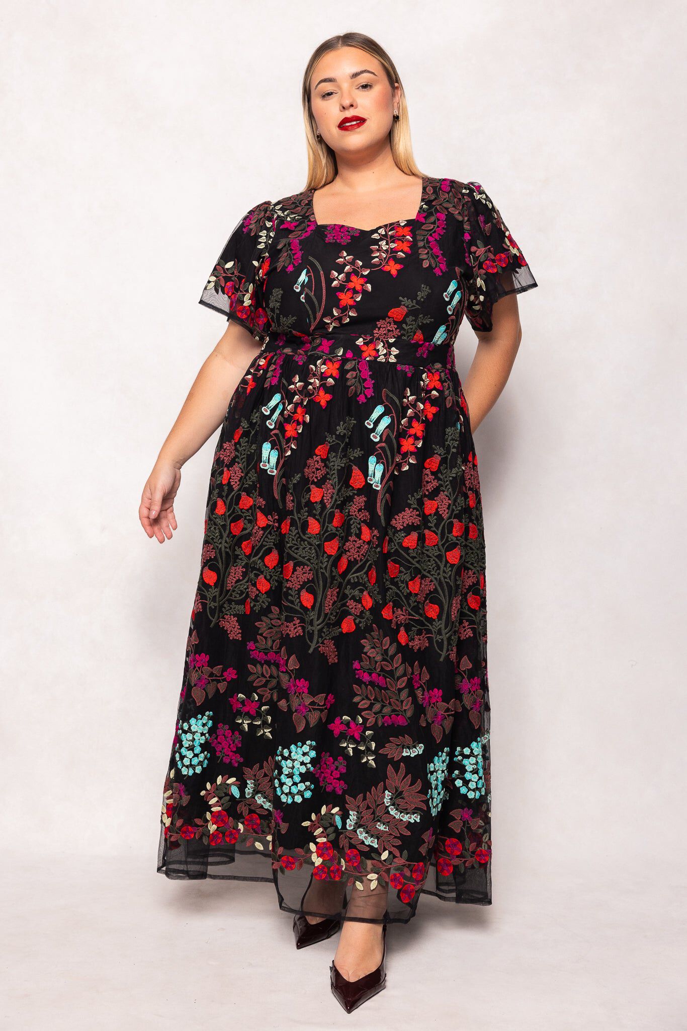 Flroa Dress, Moonlit Blossom / Black, hi-res image number 0