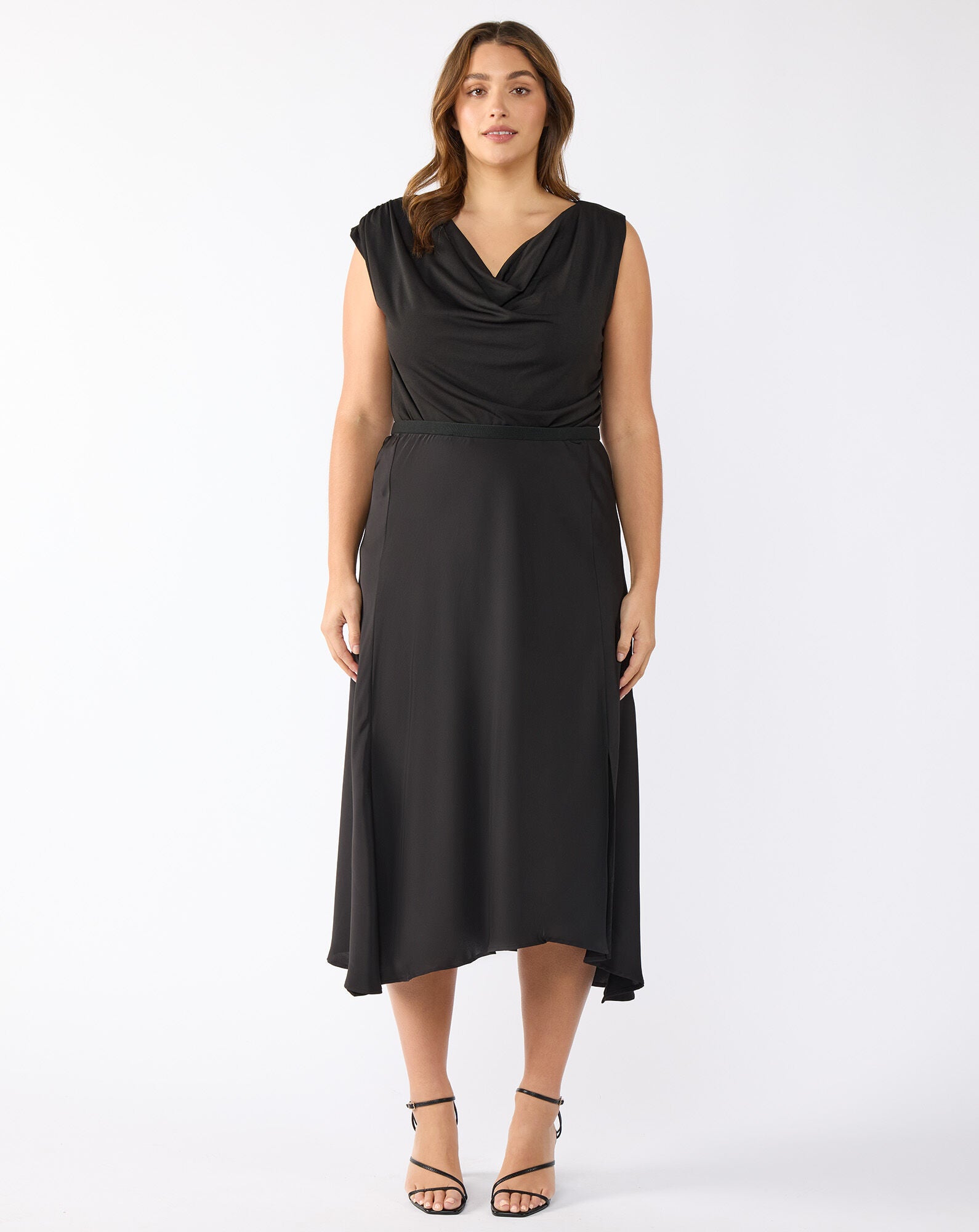 Urban Luxe Satin Skirt, Black / Black, alternate image number 1