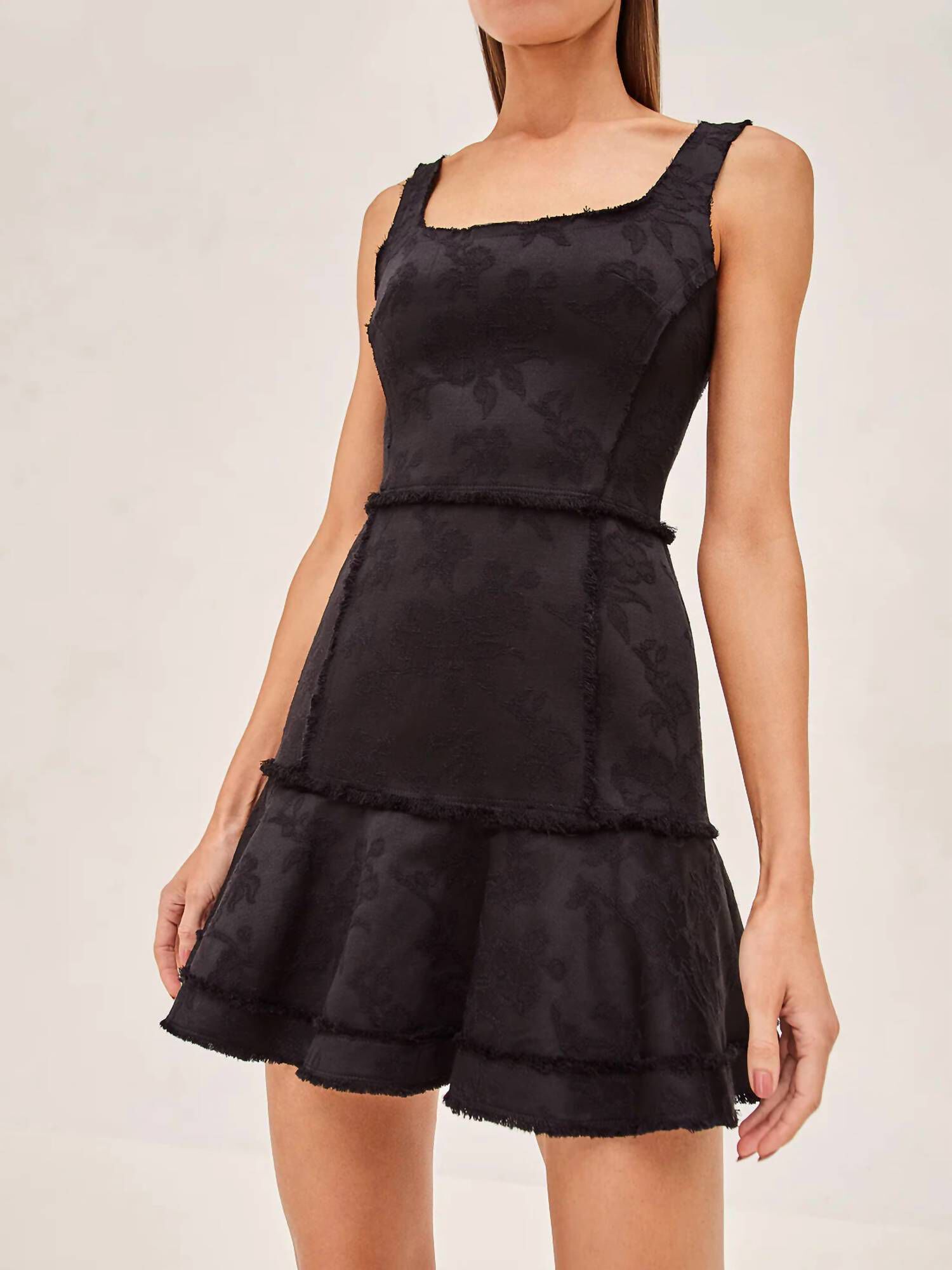 NOELY DRESS IN BLACK, Black / Black, hi-res image number 0