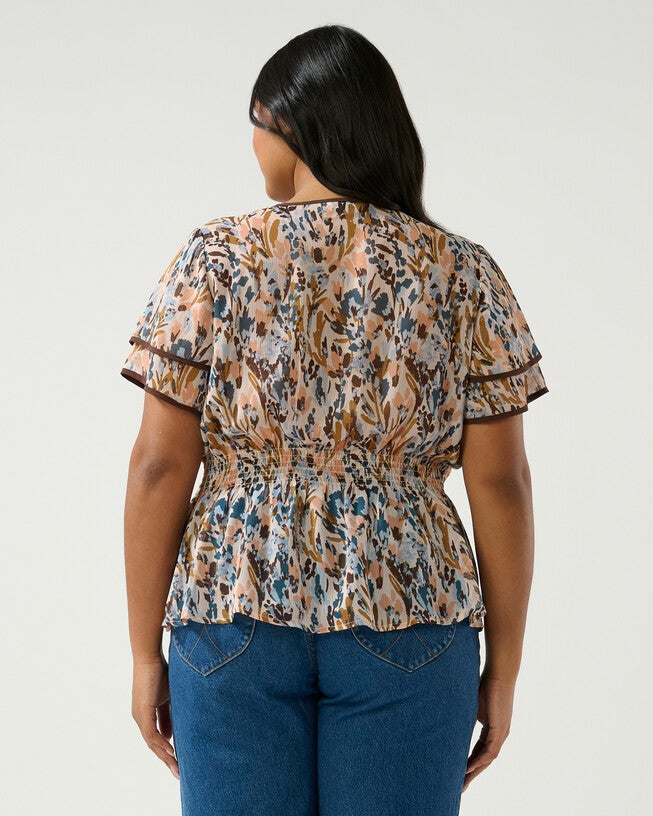Bellarosa Top, Coral Reef / Pink, alternate image number null