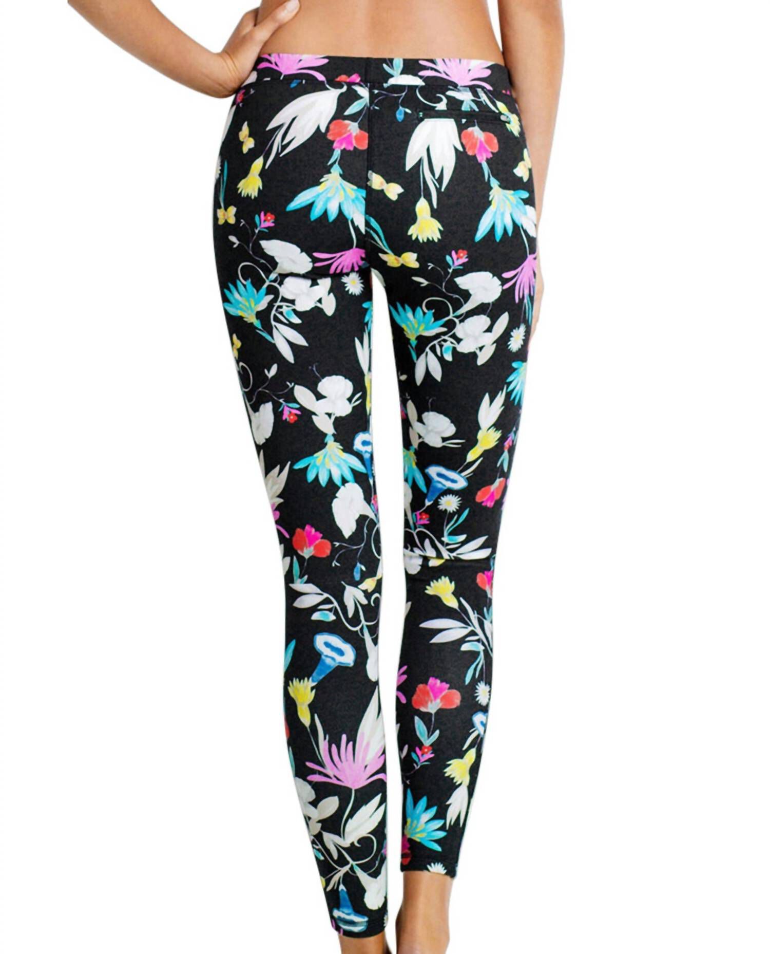 Scuba Legging, Sea Flower Festival Black / Black, alternate image number 2