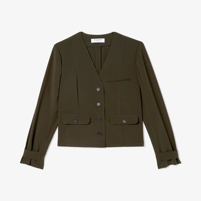 Ayla Travel Jacket - OrigamiTech, Olive / Olive Green, alternate image number 6