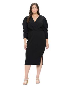 BOA PLEATED MIDI DRESS