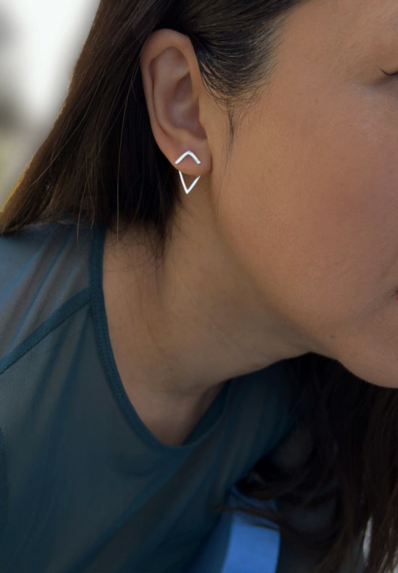 TRILL 2-Way Convertible Stud Earring Jackets, Silver / Silver, alternate image number 4