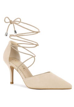 Faux Suede Pointed Toe Pumps