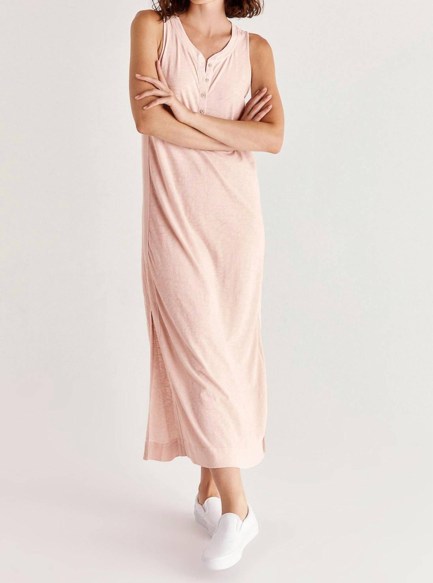 THE SUMMERTOWN MAXI DRESS IN MUTED BLUSH, Muted Blush / Pink, hi-res image number 0