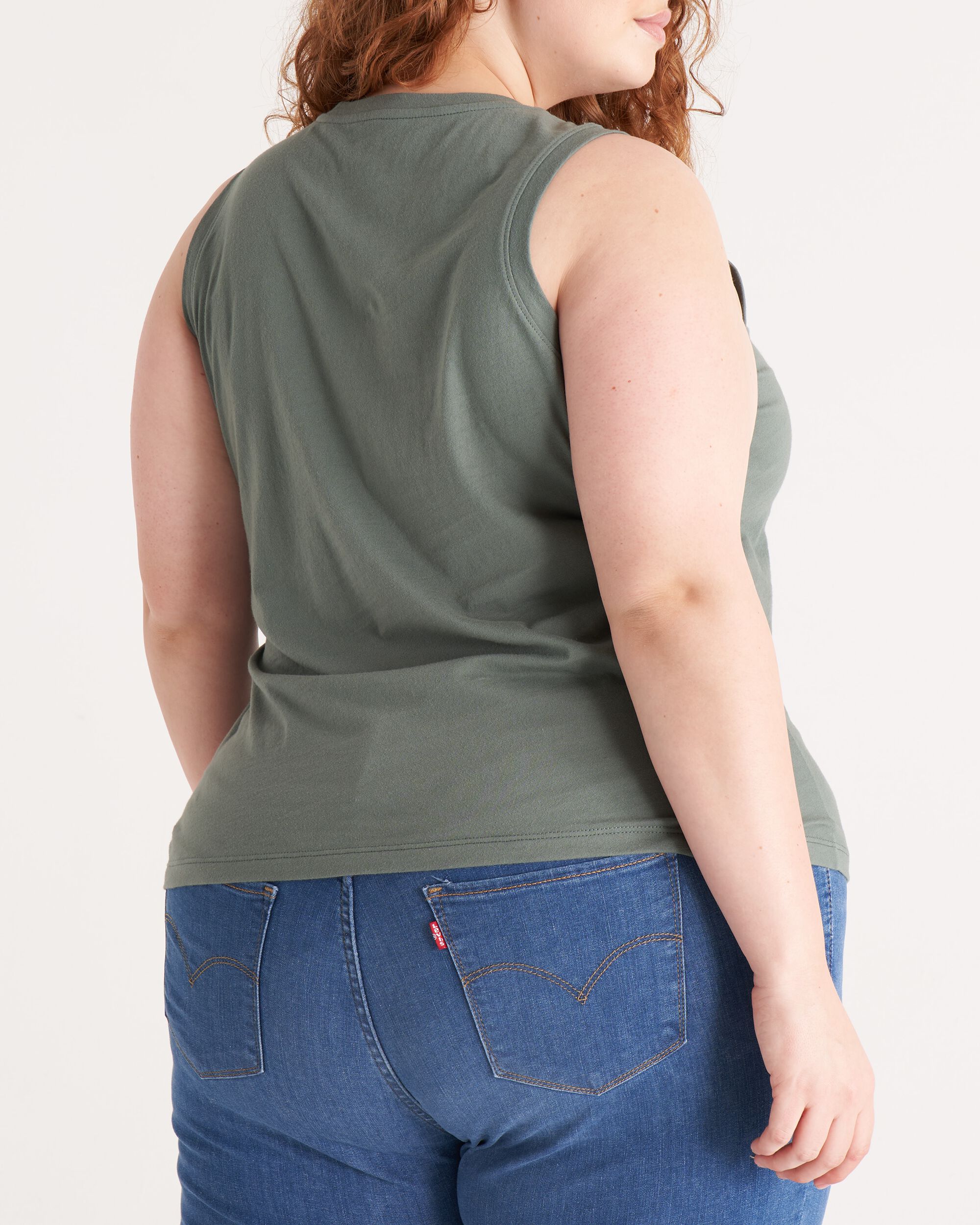 The Muscle Tank, Thyme / Sage Green, alternate image number 2