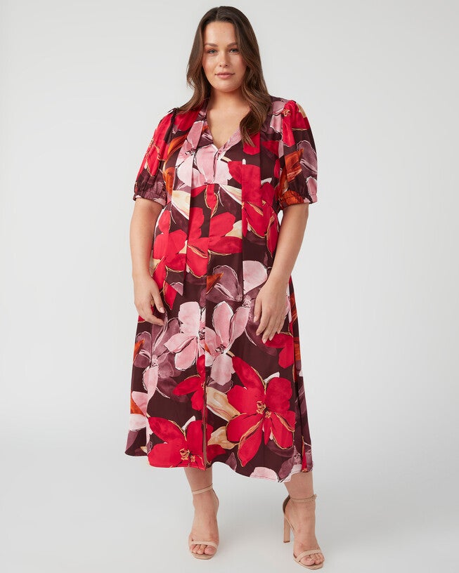 Scarlett Dress, Print / Pink, alternate image number 1