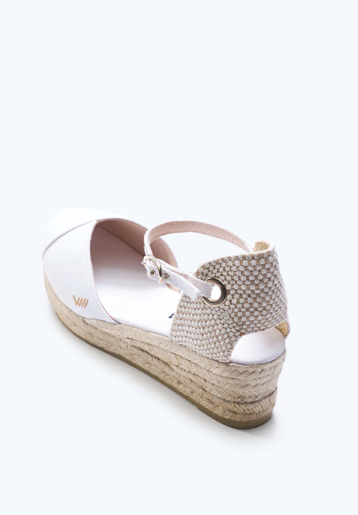 Pubol Canvas Espadrille Wedges, White / White, alternate image number 2