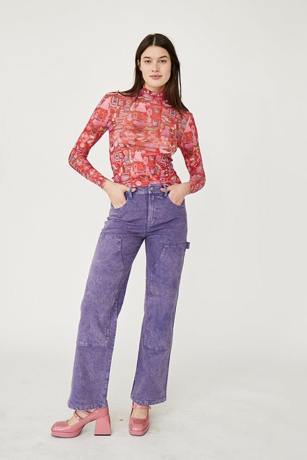 LILLIAN TURTLENECK, PINK THINGS / Pink, alternate image number 4