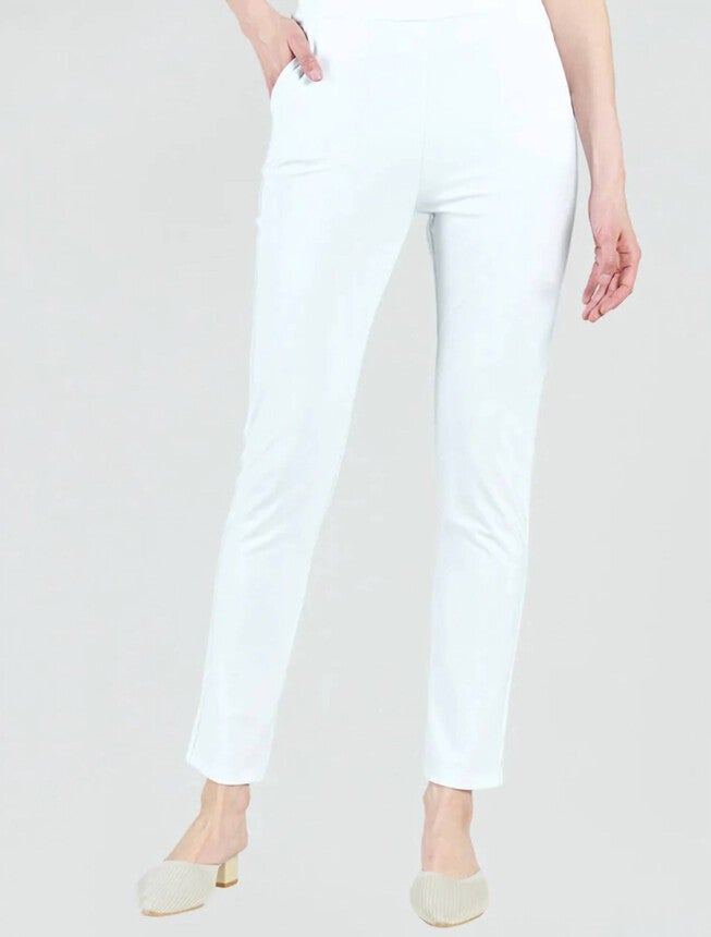 SOFT HEAVY KNIT STRAIGHT LEG PANT IN WHITE, White / White, hi-res image number 0