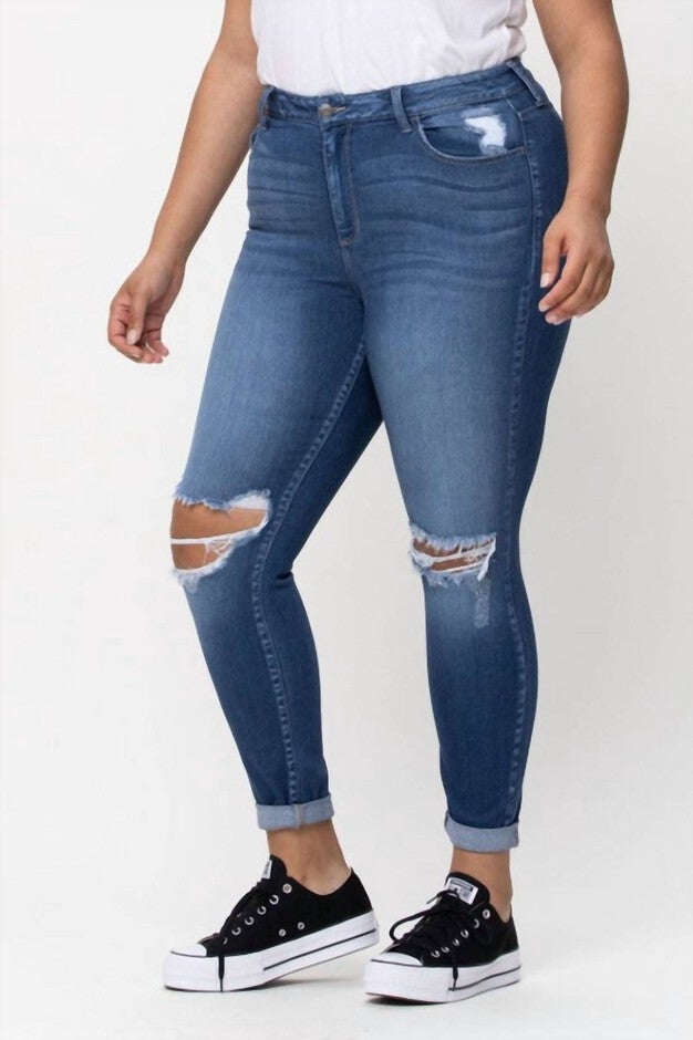 THE KRISTA JEAN IN DELUXE DENIM, Deluxe Denim / Medium Wash, hi-res image number null