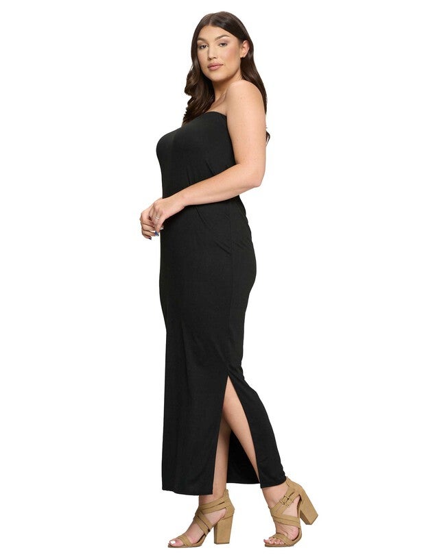 PATTY MAXI DRESS, Black / Black, alternate image number 2