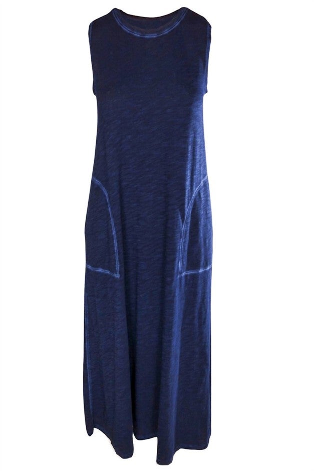 MAXI TANK DRESS, Navy / Azure Blue, hi-res image number 0