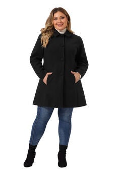 Classic Button Down Single Breasted Peacoat