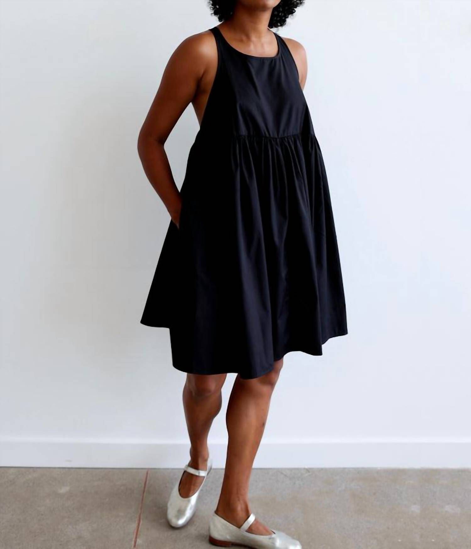 SOPHIE MINI DRESS IN BLACK, Black / Black, hi-res image number 0