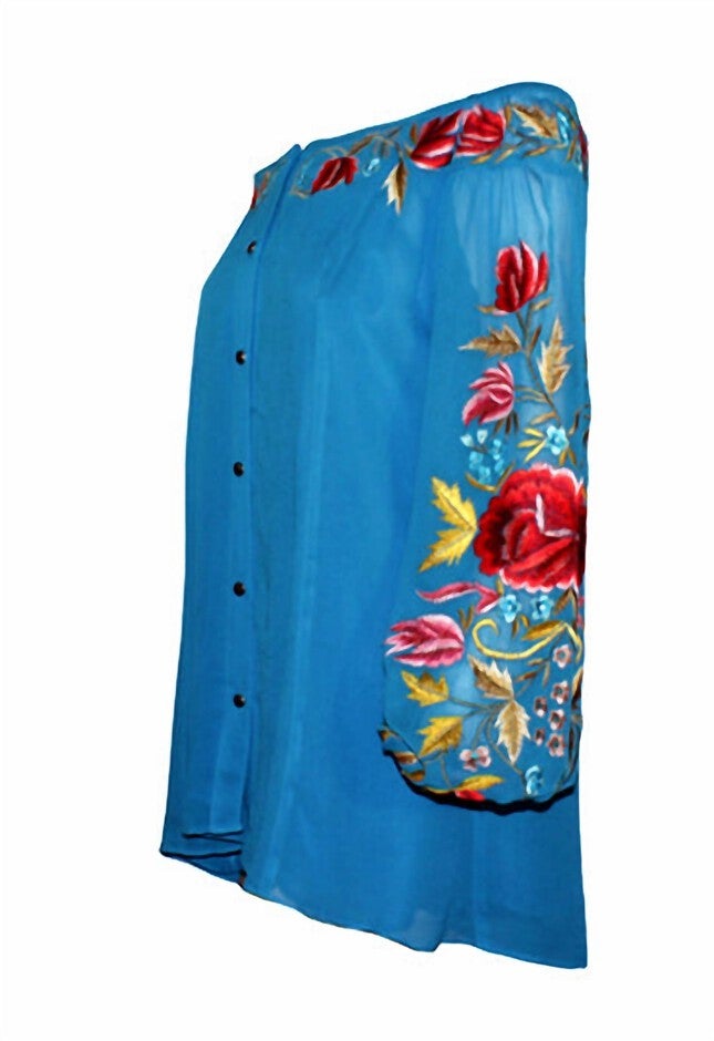 WOMEN'S MATILDA TUNIC IN DARK TEAL, Dark Teal / Cobalt, alternate image number null
