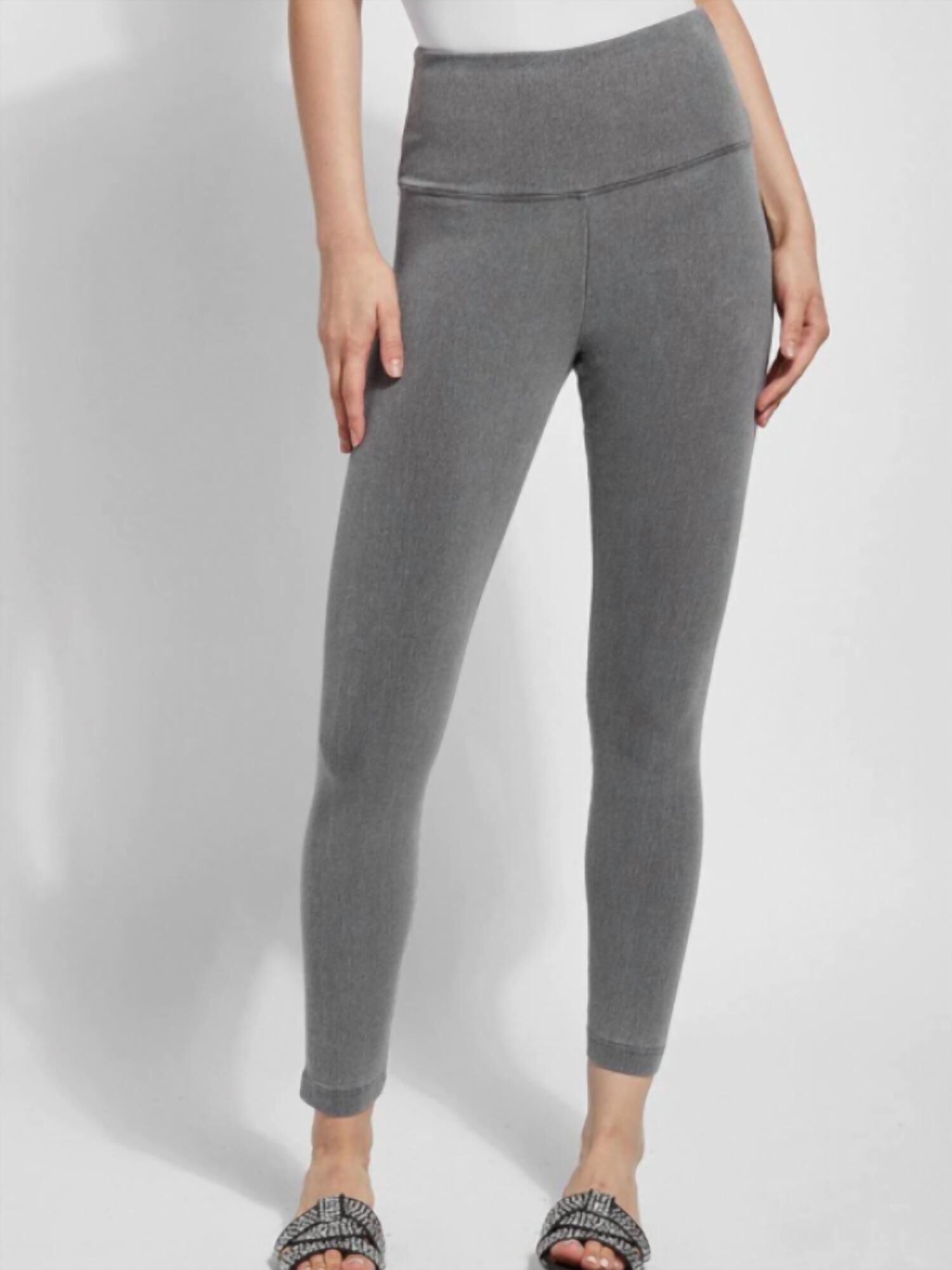 DENIM LEGGING IN MID GREY, Mid Grey / Cool Gray, hi-res image number 0