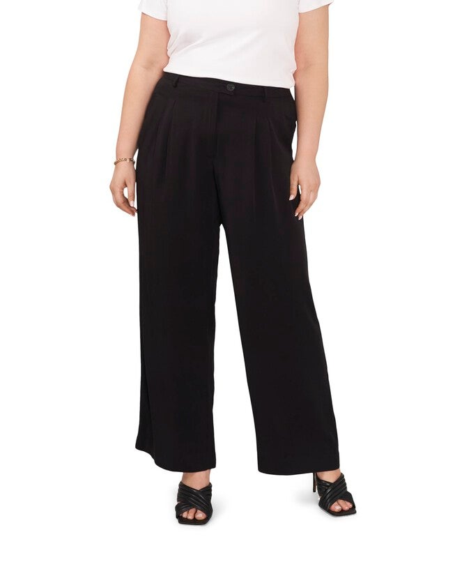 Delphi Font Pleat Pant, RICH BLACK / Black, alternate image number 1
