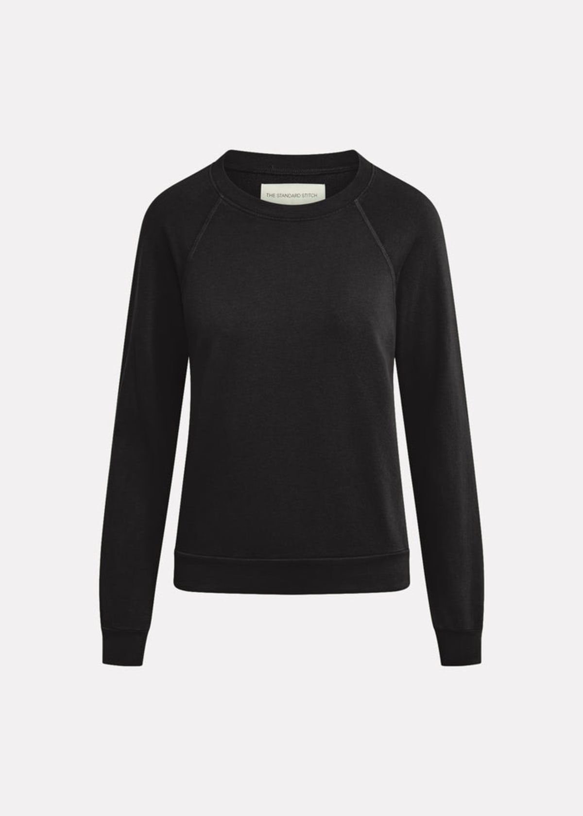 The Raglan Sweatshirt, Vintage Black / Black, alternate image number 4